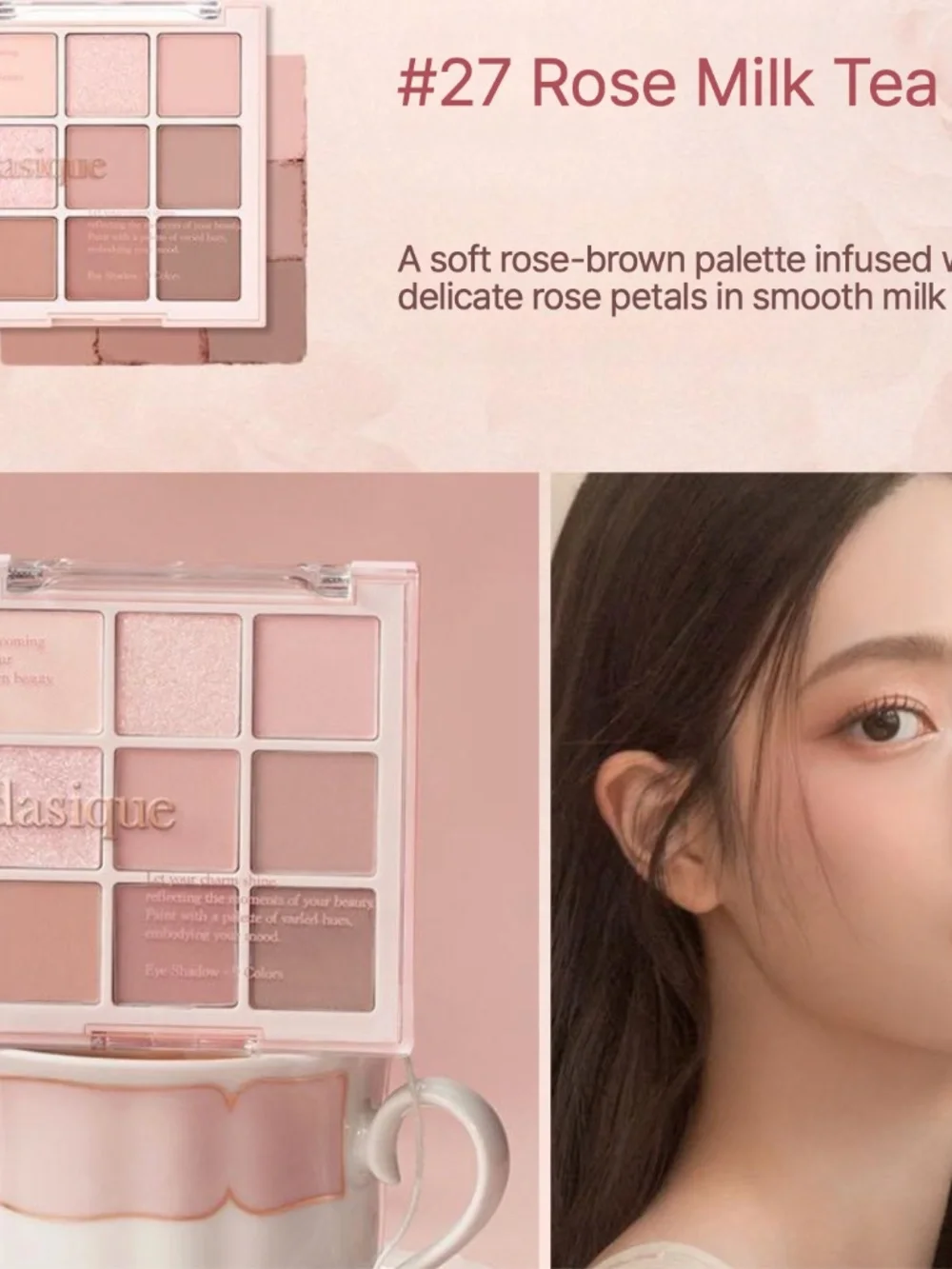 DASIQUE Eyeshadow Palette - #16 violet knit & #27 rose milk tea